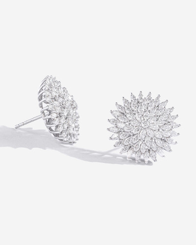 Foto Brinco Zinia - Moissanite 1,9 mm - 5.7ct - Prata 925
