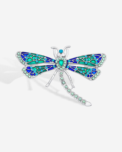 Foto Broche Libélula Silver