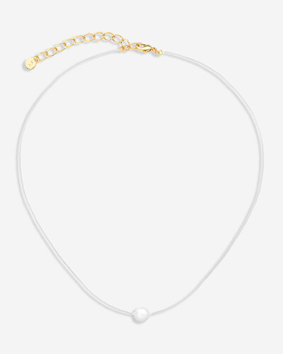 Foto Colar Fio Invisible - Pérola