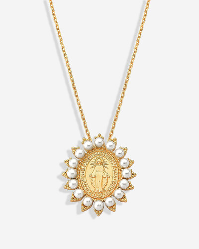 Foto Colar Nossa Senhora das Graças - Pérolas