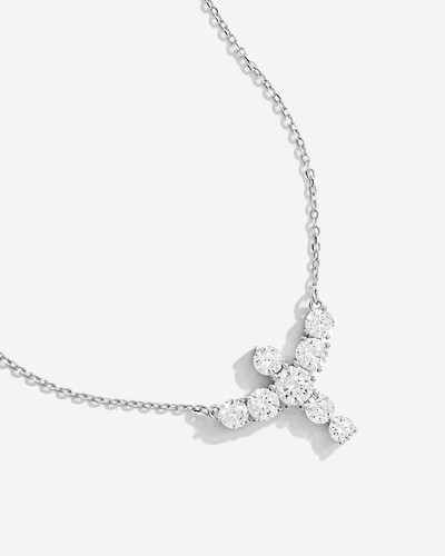 Foto Colar Divino Espírito Santo - Moissanite - 7 mm - 1.2ct - Prata 925