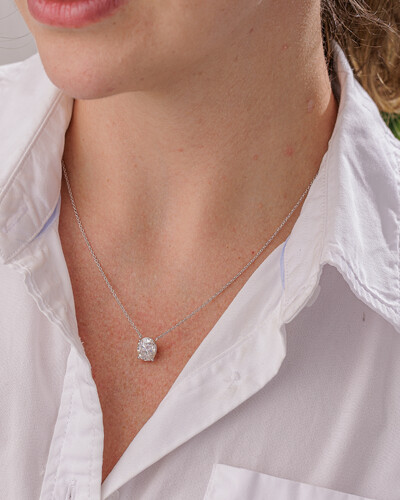 FotoColar Arles Moissanite - Prata 925