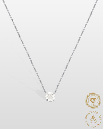 Foto Colar Noite e Luz Petit - Moissanite - 6 mm - 0.2ct - Prata 925