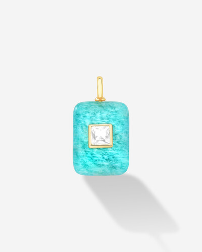 Foto Pingente Pedra Natural Square M - Cristal