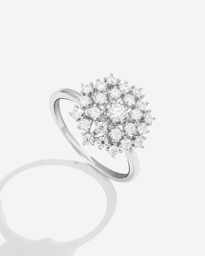 Foto Anel Chuveirinho Moissanite