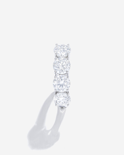 Foto Anel Aparador Graci - Moissanite - 6 mm- 3.2ct - Prata 925