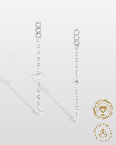 Foto Tarraxa Line Zia Moissanite 3mm - 0,17ct - Prata 925