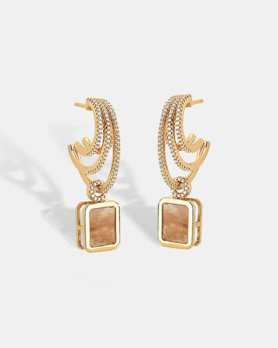 Foto Brinco Semi Argola Leah