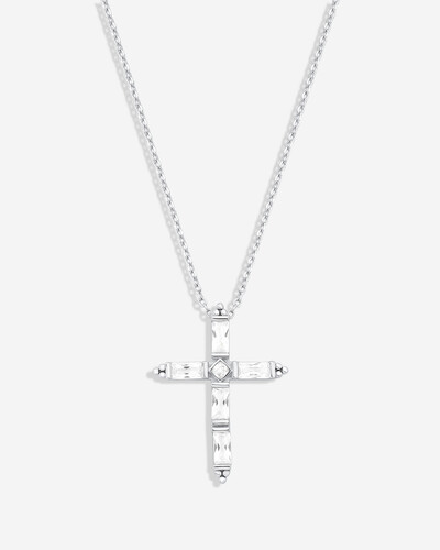 Foto Colar Cruz Mirella - Prata 925