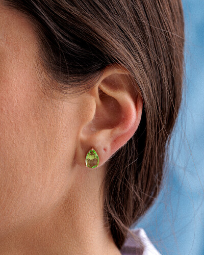 Foto Brinco Gota Peridoto