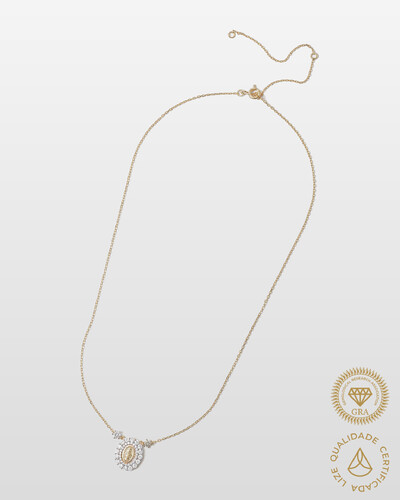 Foto Colar Nossa Senhora das Graças - Moissanite - 0.036ct -Prata 925