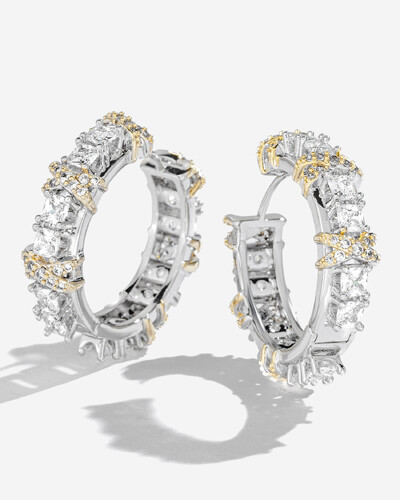 Foto Brinco Argola Celeste Shine