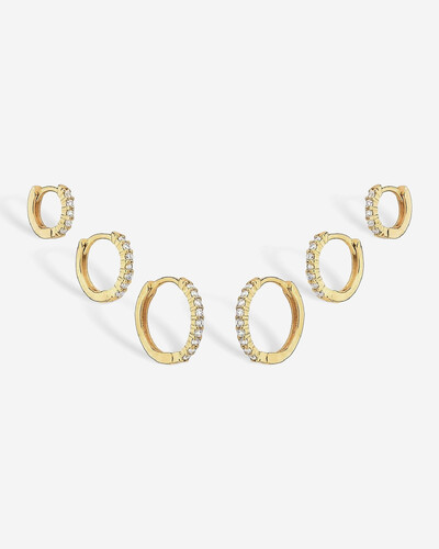 Foto Trio de Brincos Argola Liane