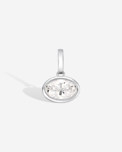 Foto Pingente Lavina - Moissanite 12x8mm- 4.5ct - Prata 925