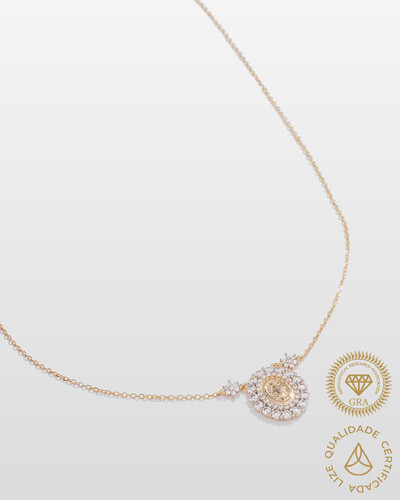 Foto Colar Nossa Senhora das Graças - Moissanite - 0.036ct -Prata 925