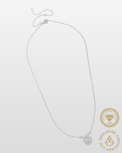 Foto Colar Nossa Senhora das Graças - Moissanite - 0.036ct -Prata 925