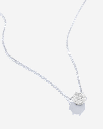 Foto Colar Solitário de Moissanite - 3.5ct - 9,5 mm - Prata 925