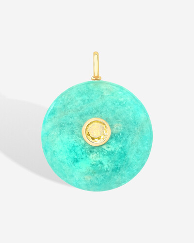 Foto Pingente Pedra Natural Circle - Citrino