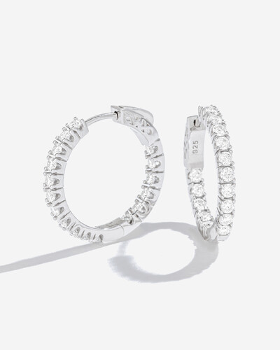 Foto Brinco Argola Clara Moissanite - 0.06ct