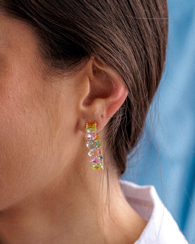 Foto Brinco Argola Candy Colors