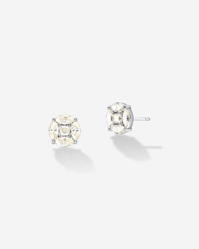 Foto Brinco Noite e Luz Moissanite - 3,3 mm - Prata 925
