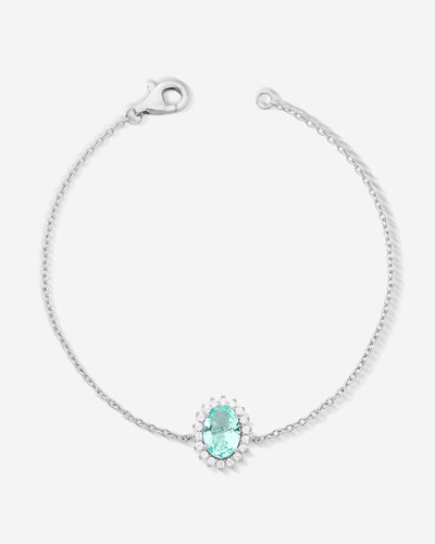Foto Pulseira Oval Carol - Prata 925