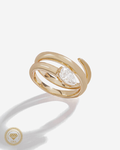 Foto Anel Luana - Moissanite 8 mm - 1.0ct - Prata 925