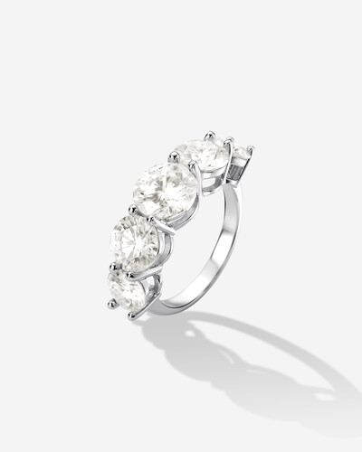 Foto Anel Aparador Moissanite Miah - 2.0ct - Prata 925