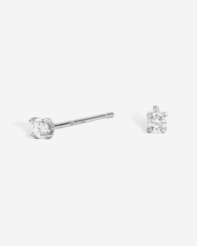 Foto Brinco Moissanite Luly M - Moissanite 0.2ct - 3 mm - Prata 925