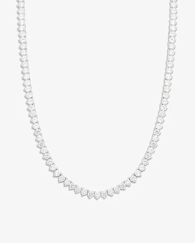 Foto Colar Riviera Bianca - Prata 925 (42 cm - Zircônia 2,5 mm - 3 garras)
