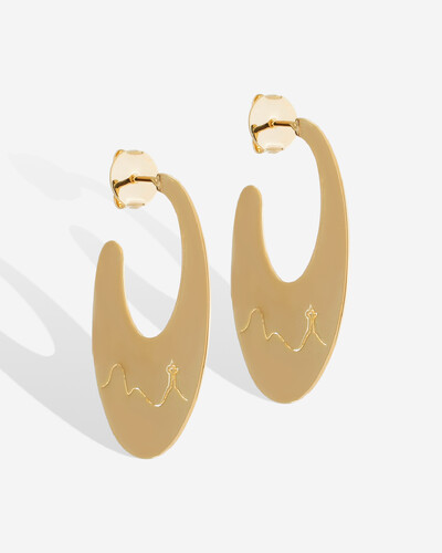 Foto Brinco Argola Corcovado