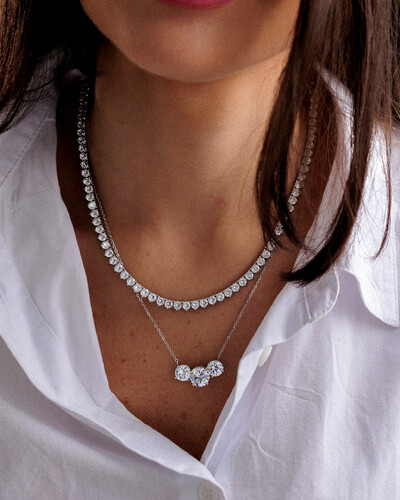 Foto Colar Pontos de Luz Fancy Silver