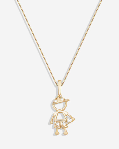 Foto Colar Menina e Menino - Pingente C/ Fecho