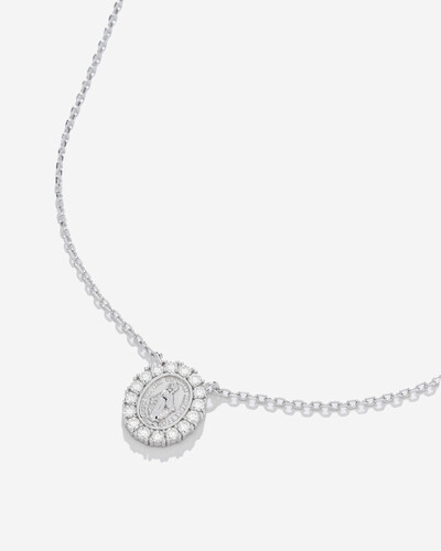 Foto Colar Moissanite Medalha Milagrosa - Moissanite 09ct - Prata 925