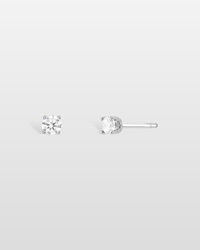Foto Brinco Moissanite Livia - Moissanite 0.6ct - 4 mm - Prata 925