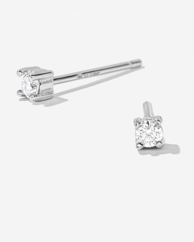 Foto Brinco Moissanite Livia - Moissanite 0.6ct - 4 mm - Prata 925