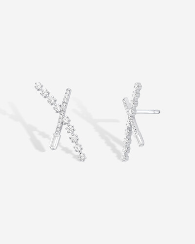 Foto Brinco Ear Cuff X - Prata 925
