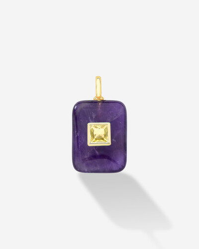 Foto Pingente Pedra Natural Square M - Citrino