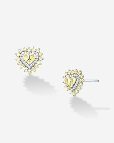 Foto Brinco Coração Lavínia - Prata 925