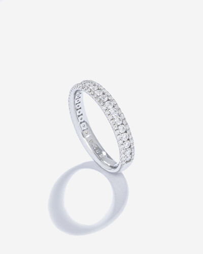 Foto Anel Aparador Posh- Moissanite - 0.58ct - Prata 925