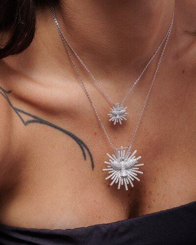 FotoColar Espírito Santo G - Moissanite 2.83ct - Prata 925