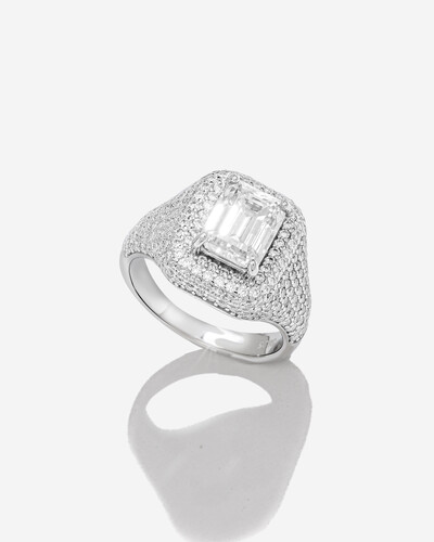 Foto Anel Mindinho Kris - Moissanite 2.07ct - Prata 925