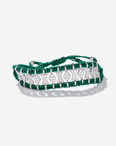 Foto Pulseira Macramê Diamond - Prata 925