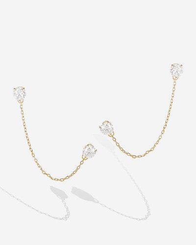 Foto Brinco Ear Line Candy - Moissanite 6 mm- 3.2ct- Prata 925