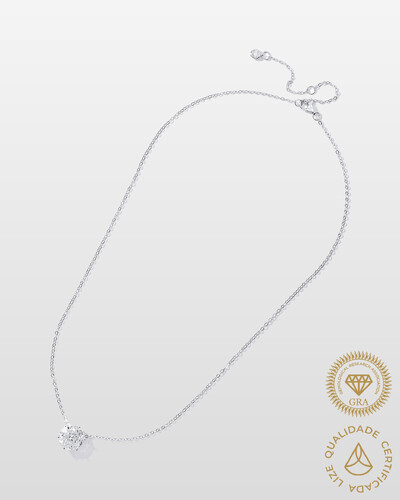Foto Colar Évora Moissanite - 9,5 mm - 3.5 ct - Prata 925