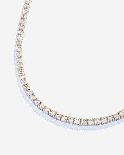 FotoColar Riviera Anya - Prata 925 (50 cm - Zircônia 3 mm - 4 garras)