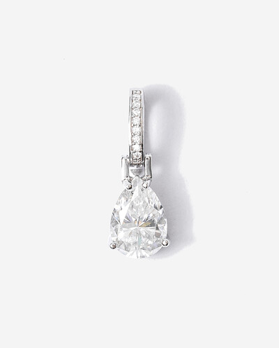 Foto Pingente Gota Letícia - Moissanite 2,04ct - Prata 925