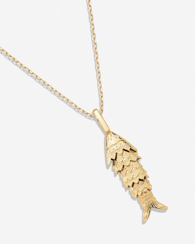 Foto Colar Longo Golden Fish
