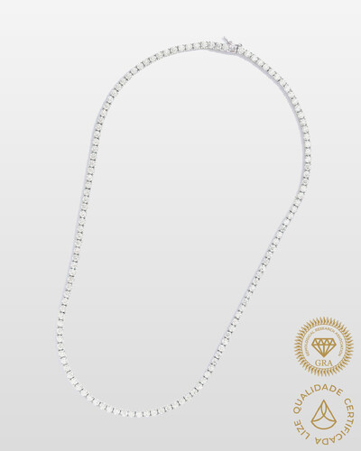 Foto Colar Riviera Moissanite - Prata 925 (40 cm - 3mm - 4 garras)