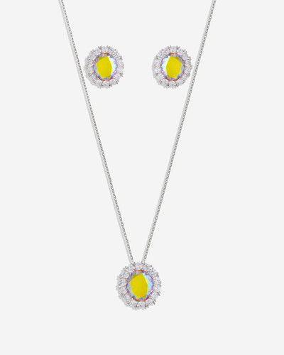 Foto Conjunto Colar e Brinco Holográfico Sun